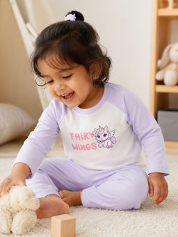 Bontots - Lavender Unisex Lyocell Cotton T-Shirt With Pyjama