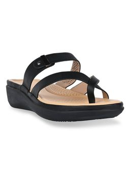 ROCIA - Black Women Classic Laser Cut Sandals