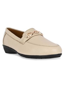ROCIA - Empower Beige Women Buckled Loafers