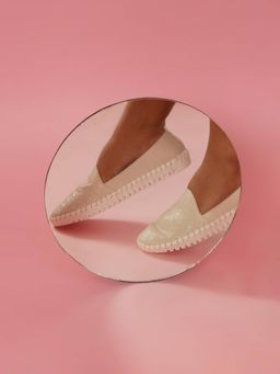 Sherrif Shoes - Beige Pattern Design Casual Loafers