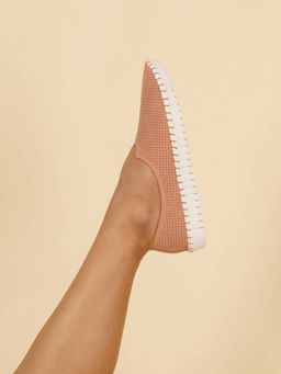 Sherrif Shoes - Pink Self Design Self Design Loafers