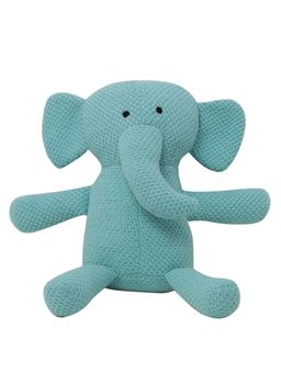PLUCHI - Little Ganesha - Pearl Aqua 100% Cotton Knitted Stuffed Soft Toy