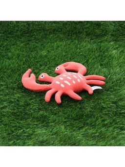 PLUCHI - Crabby Cotton Knitted Stuffed Soft Toy - French Pink