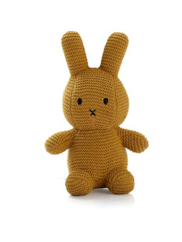 PLUCHI - Coco Bunny Mustard 100% Cotton Knitted Stuffed Soft Toy