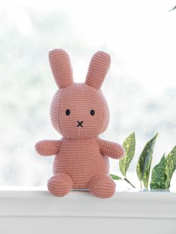 PLUCHI - Rosie Rattle Bunny Cotton Knitted Stuffed Soft Toy