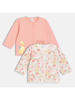 MINI KLUB - Cotton Full Sleeves Printed Front Open Shirt (Pack of 2)