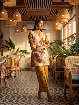 Yufta - Mustard Printed Casual Co-Ord Set