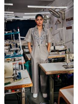 Bohame - Grey Vessa Jumpsuit