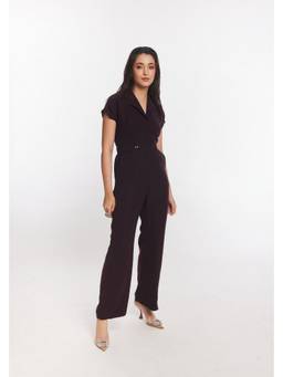 Gatsby Collection - Valleta Boiler Maroon Jumpsuit