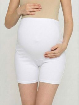 Evamomies - Hight Waist Maternity Shorts-White