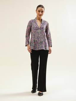 Jaipuri Banno - Green Chanderi Tops