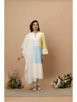 SMRITI GUPTA - Mukaish Off-White Dupatta
