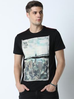 Huetrap - Mens Black Short Sleeve T-Shirt