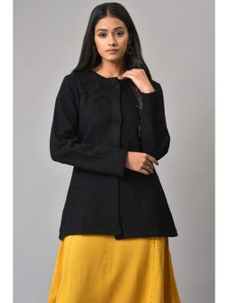 W - Black Floral Jacket