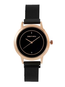 Joker and Witch - Joker & Witch Eclipse All Black Dial Mesh Strap Analog Womens Watch