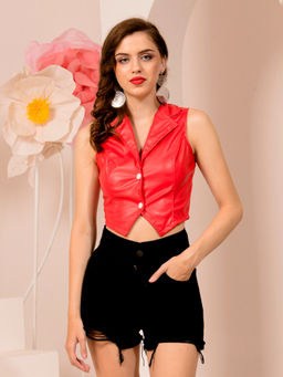 Tandul - Red Powerful Bossy Look Waist Coat