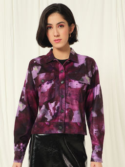 Tandul - Purple Polyester Jacket