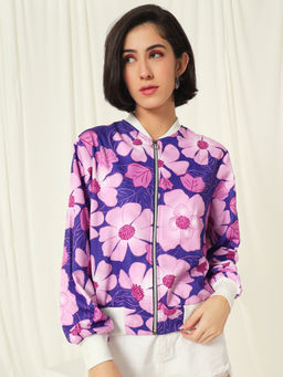 Tandul - Purple Polyester Jacket