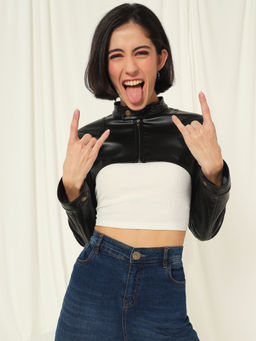 Tandul - Black Polyester Jacket