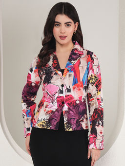 Tandul - Stylish Multi-Color Printed Blazer