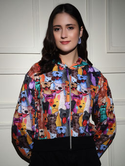 Tandul - Multi-Color Stylish Animal Printed Puffer Jacket