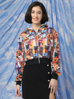 Tandul - Multi-Color Exquisite Animal Printed Jacket