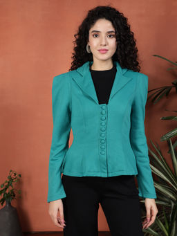 Tandul - Stylish Teal Green Coat