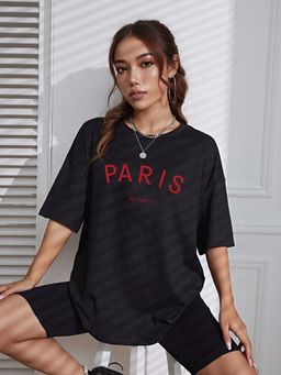 Outzidr - Black Oversized T-Shirt