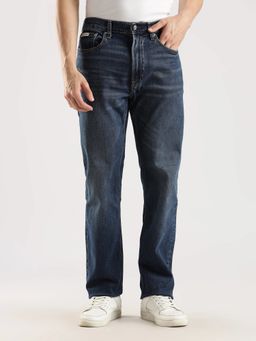 Calvin Klein - Blue Light-Wash Regular Fit Mid Rise Jeans