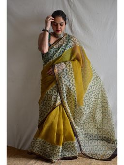 Sundarii - Women Green Suhana Kota Doria Saree