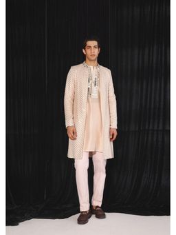 Twenty Nine - Men Blush Pink Booti Mirrorwork Jacket