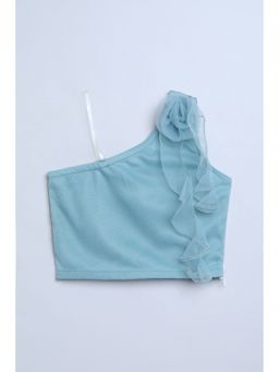 Taffy - Polyester Aqua Solid Top