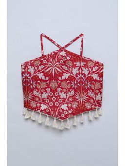 Taffy - Polyester Maroon Printed Top