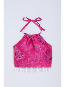 Taffy - Polyester Pink Printed Top