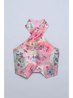 Taffy - Polyester Multi-Color Floral Top