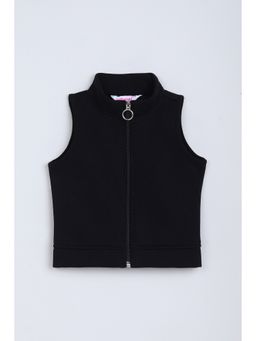 Taffy - Cotton Blend Black Solid Top