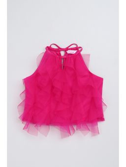 Taffy - Polyester Pink Solid Top