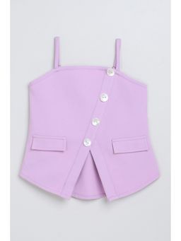Taffy - Polyester Lavender Solid Top