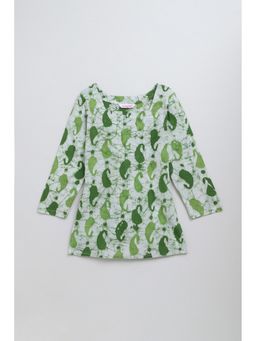 Taffy - Cotton Green Paisley Top