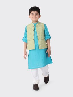 Fabindia - Cotton Printed Nehru Jacket
