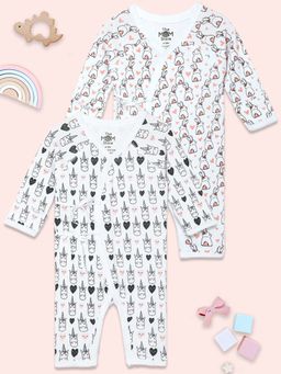 The Mom Store - Infant Romper Rainbow Dazzler-Hearts & Fluffs (Pack of 2)