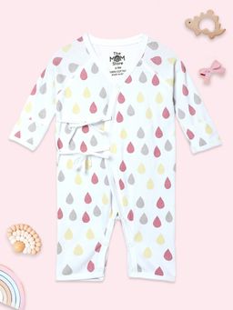 The Mom Store - Pink Drops Infant Romper
