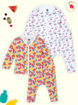 The Mom Store - Newborn & Infant Top & Pajama Summer Melon-Fruitilicious (Pack of 2)