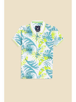 Allen Solly - Boys Multi-Color Regular Fit Print Polo Neck T-Shirt