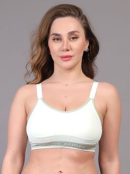 BRACHY - Women Anti Bacterial Full Coverage Lightly Padded Beginners Bra Green