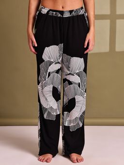 TAG 7 - Black Floral Printed Pyjama