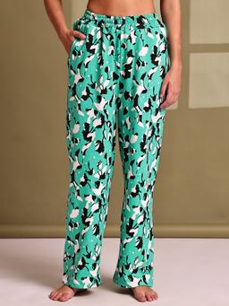 TAG 7 - Green Floral Printed Pyjama