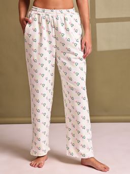 TAG 7 - White Hearts Printed Pyjama