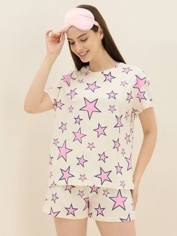 Sweet Dreams - Womens Printed T-Shirt And Shorts