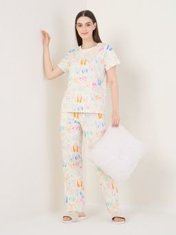Sweet Dreams - Womens Animal Printed Nightsuit